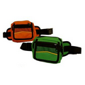 600D Polyester Fanny Pack w/ Adjustable Belt & 4 Zipper Pockets